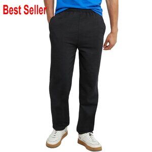 Men's Fleece Sweatpants Relaxed Fit Cinched Cuffs Lounge Athletic Classic